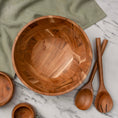 Load image into Gallery viewer, Acacia Salad Wood Bowl with Servers - Fancy That