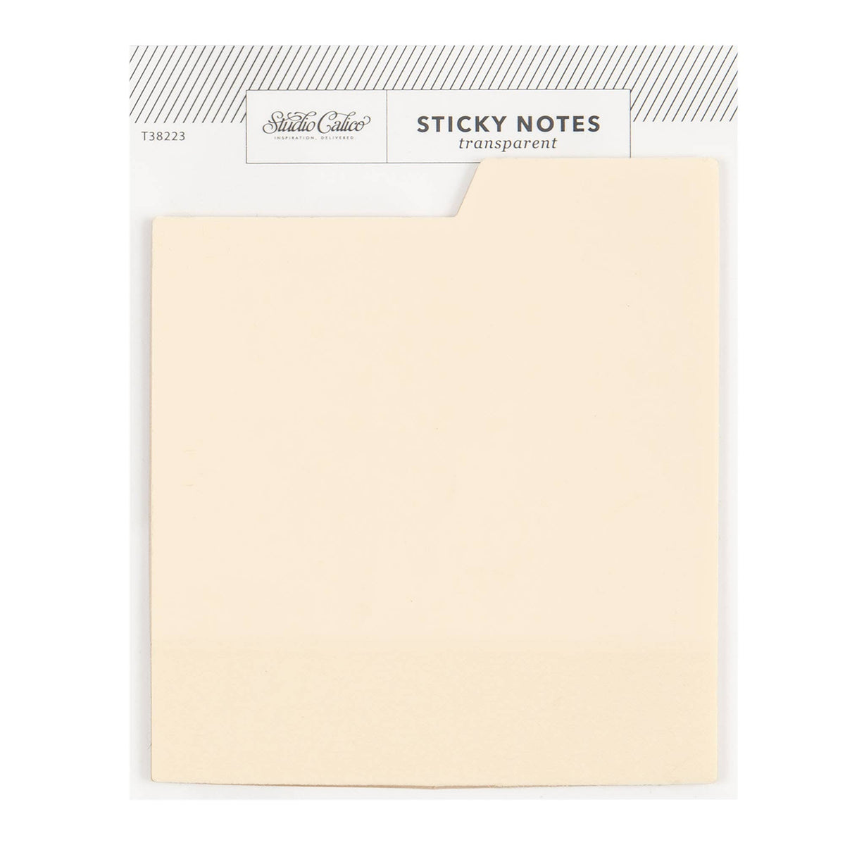 Tabbed Transparent Sticky Notes - Cream - Fancy That