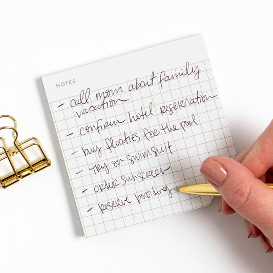 Notes Grid Notepad - Fancy That