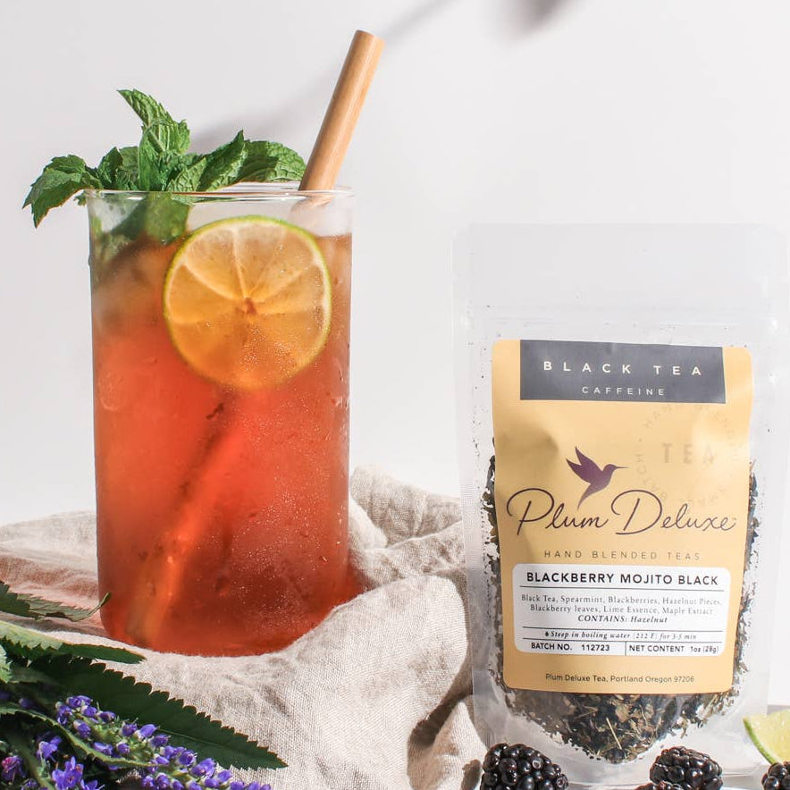 Blackberry Mojito Spearmint Lime Black Loose Leaf Tea - Fancy That