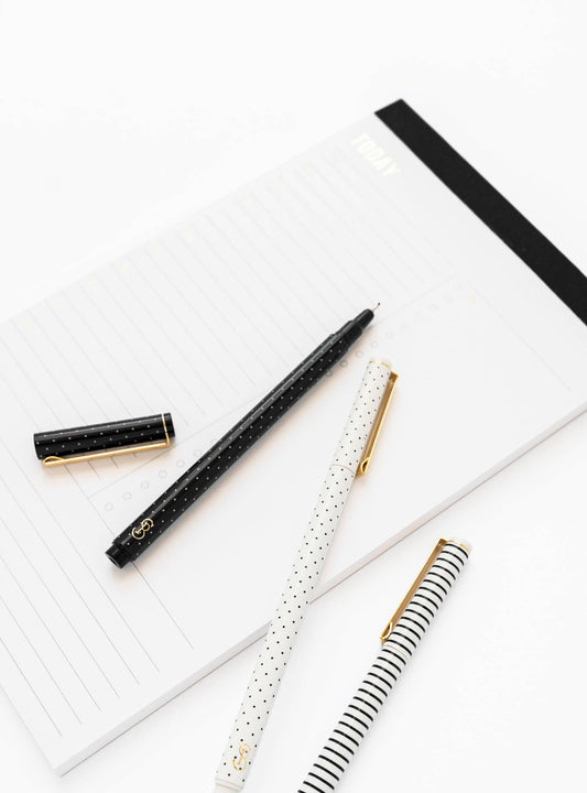 White Pindot Felt Pen - Fancy That