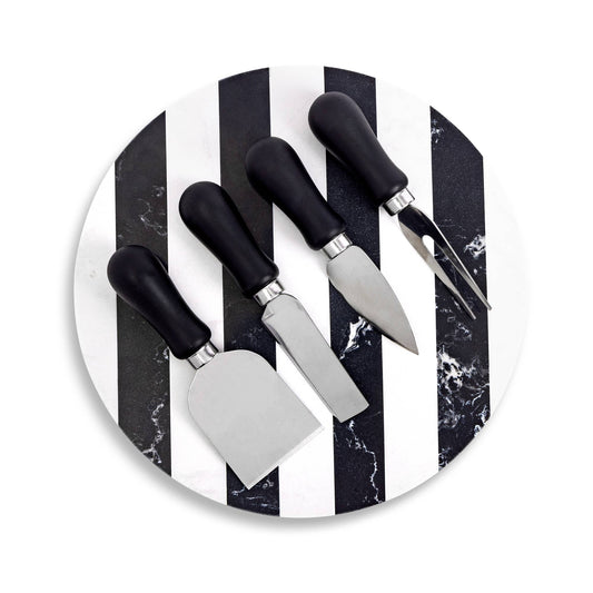 Marble Cheese Set - Black/White - Fancy That