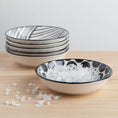 Load image into Gallery viewer, Black and White Pinch Bowls S/6 - Fancy That
