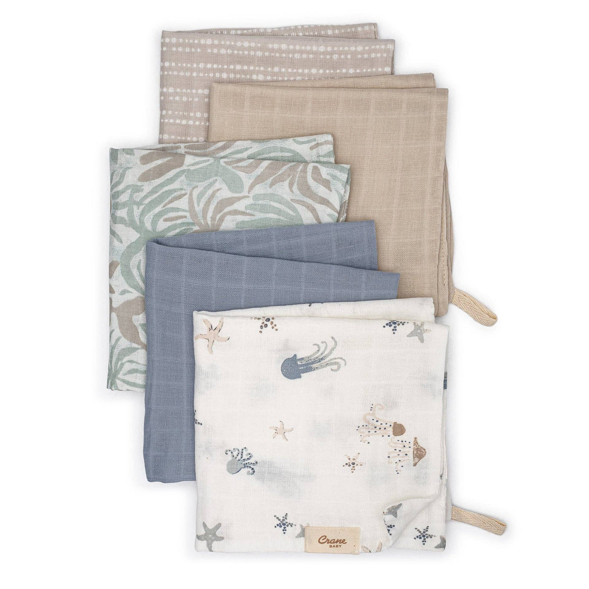 5-pc. Wash Cloth Set (Sea Life) - Fancy That