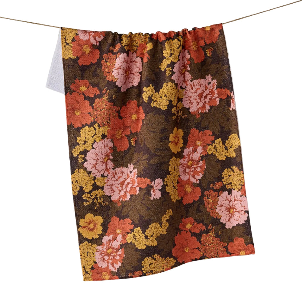 Geometry Fall Floral Tea Towel - Fancy That