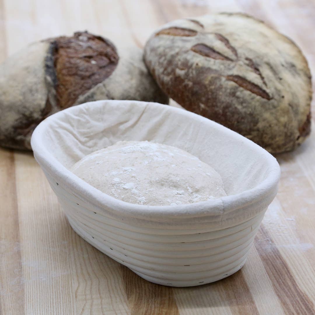 Oval Rattan Bread Proofing Basket and Liner - Fancy That