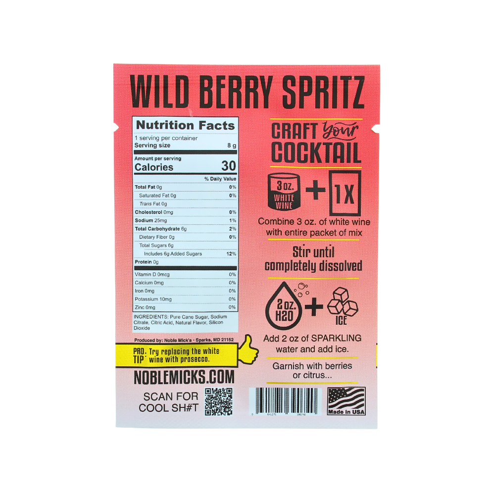 Wild Berry Spritz Single Serve Cocktail - Fancy That