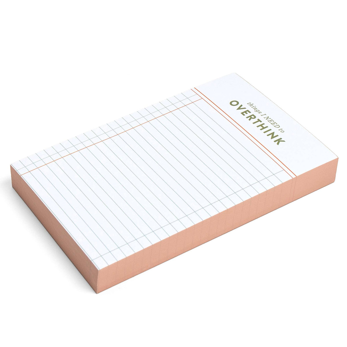 Things I Need To Overthink Notepad - Fancy That