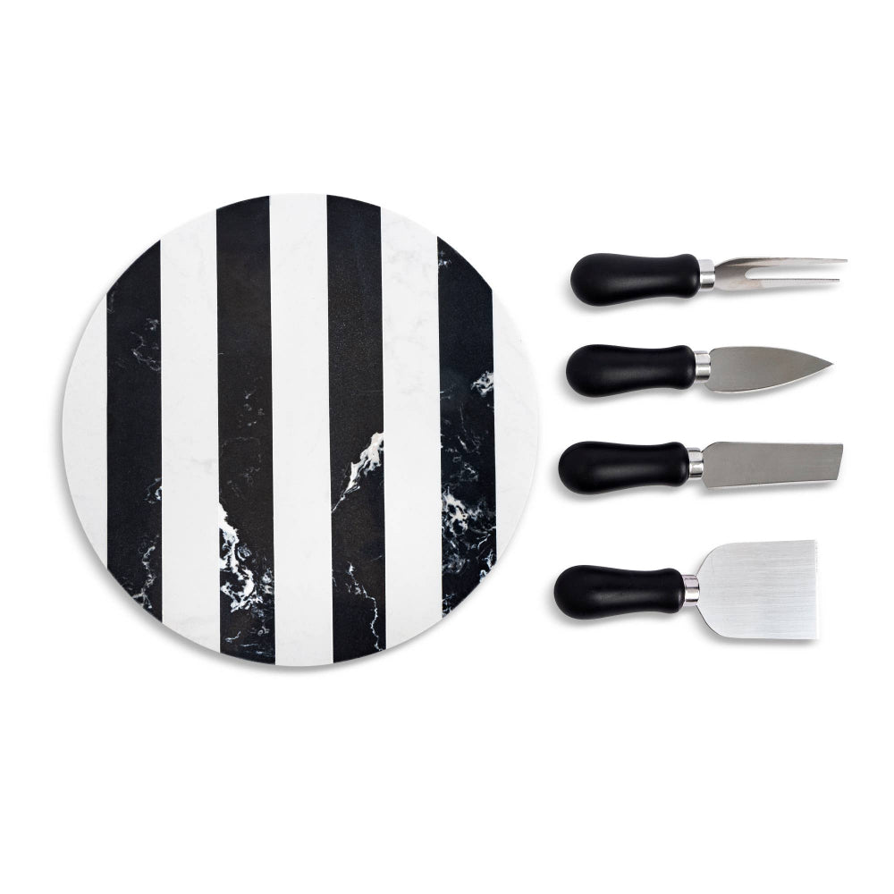 Marble Cheese Set - Black/White - Fancy That