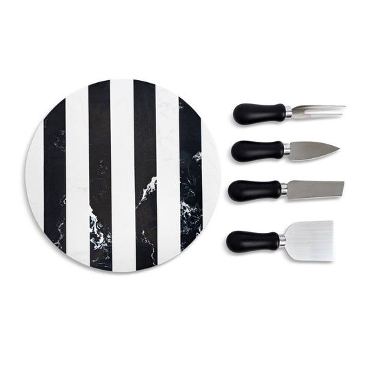 Marble Cheese Set - Black/White - Fancy That