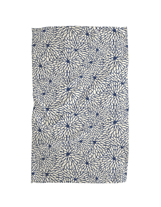 Navy Floral Tea Towel - Fancy That