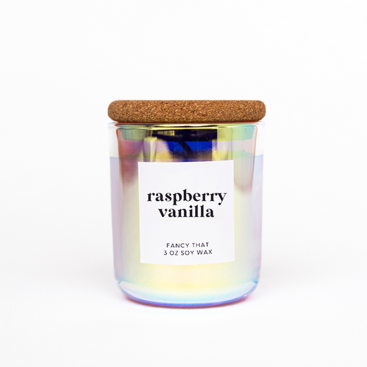 Raspberry Vanilla Candle - 3 oz - Fancy That