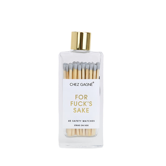 For Fuck's Sake - Glass Bottle Matches - Fancy That